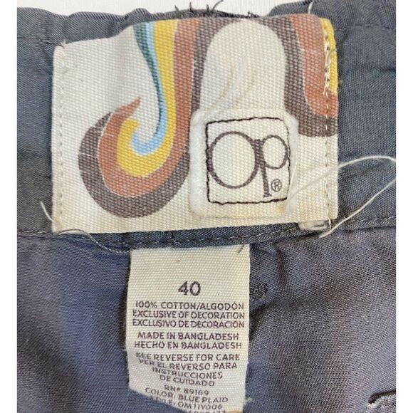 Vintage OP Ocean Pacific Gray Black Checked Cotton - Picture 3 of 8